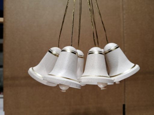 Große weiße Glocken bemalt 224/329w